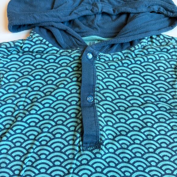 Catch A Tiger By Kickee Pants Blue Printed Bamboo Hoodie 8 - Picture 5 of 10